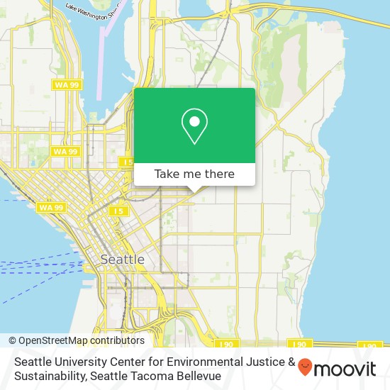 Mapa de Seattle University Center for Environmental Justice & Sustainability