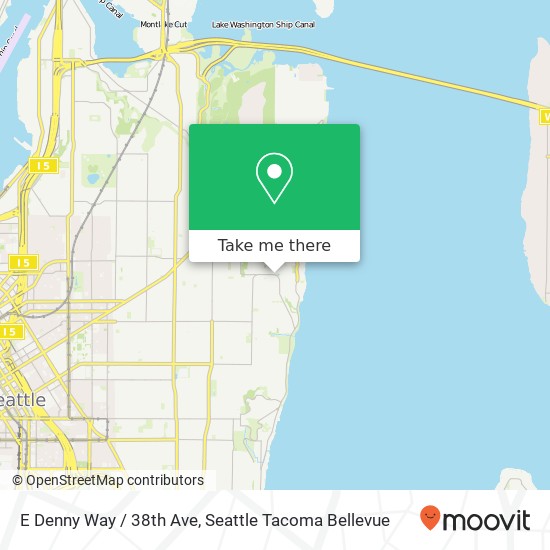 Mapa de E Denny Way / 38th Ave