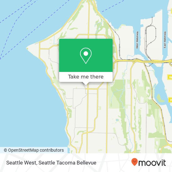 Mapa de Seattle West