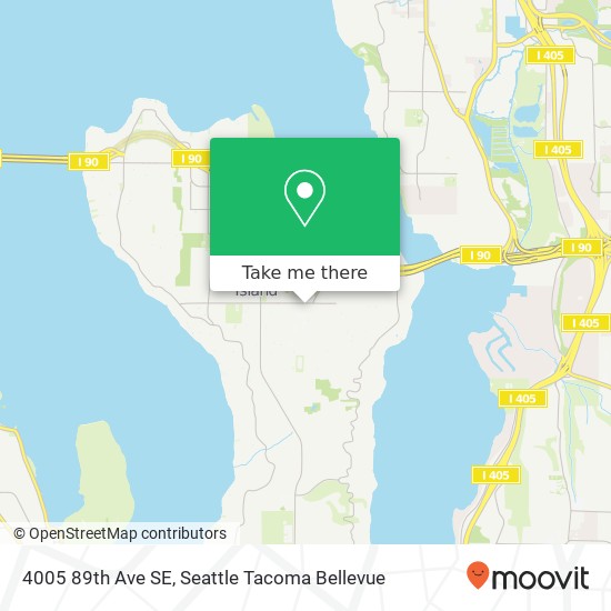 Mapa de 4005 89th Ave SE