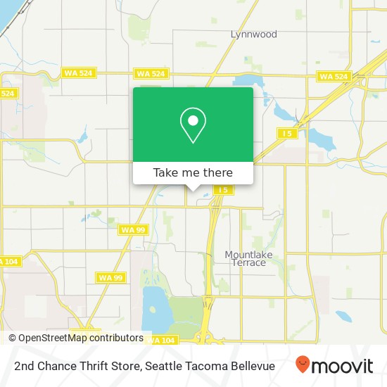 Mapa de 2nd Chance Thrift Store