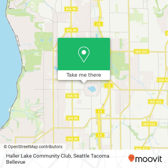 Haller Lake Community Club map