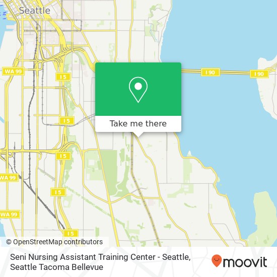 Mapa de Seni Nursing Assistant Training Center - Seattle