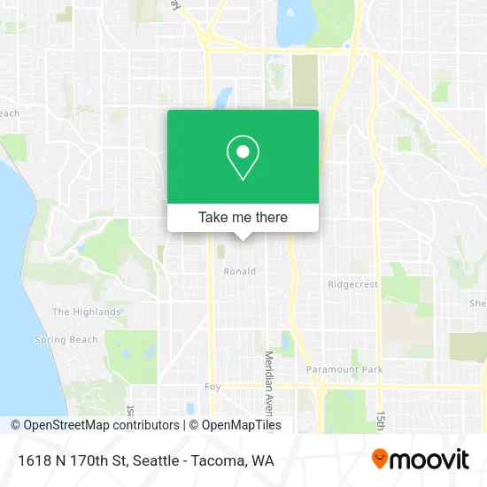 Mapa de 1618 N 170th St