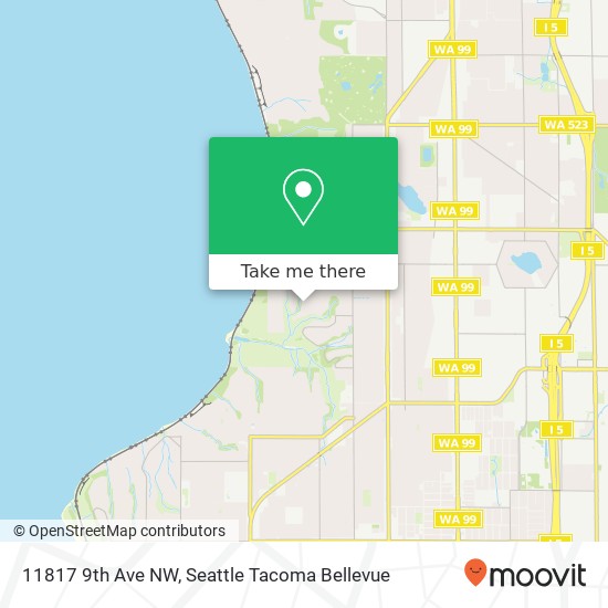 Mapa de 11817 9th Ave NW