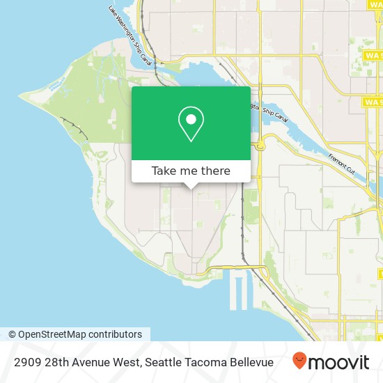 Mapa de 2909 28th Avenue West