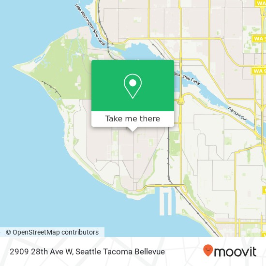 Mapa de 2909 28th Ave W