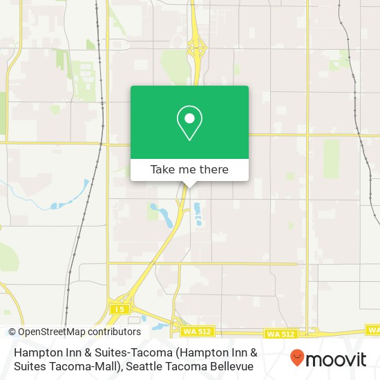 Mapa de Hampton Inn & Suites-Tacoma