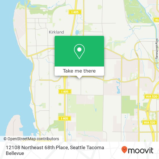 Mapa de 12108 Northeast 68th Place