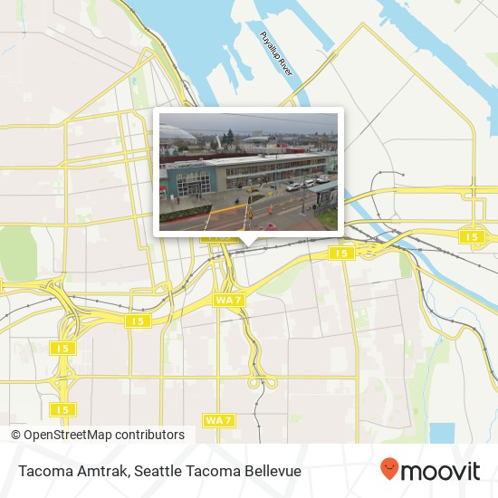Tacoma Amtrak map