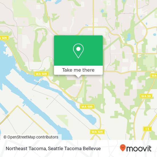 Northeast Tacoma map