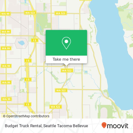 Budget Truck Rental map