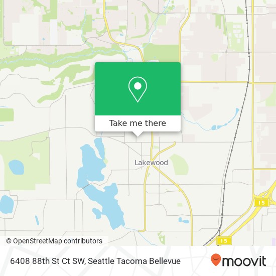 Mapa de 6408 88th St Ct SW