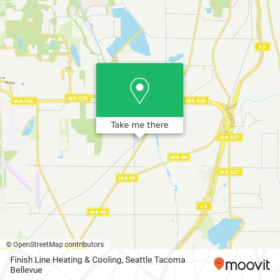 Mapa de Finish Line Heating & Cooling