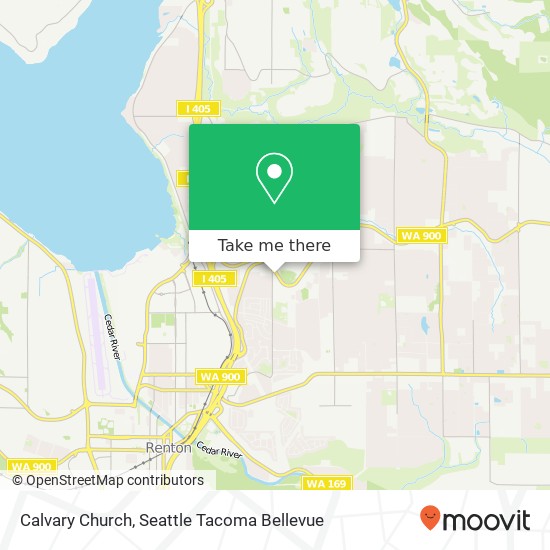 Calvary Church map