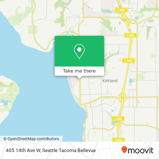 Mapa de 405 14th Ave W