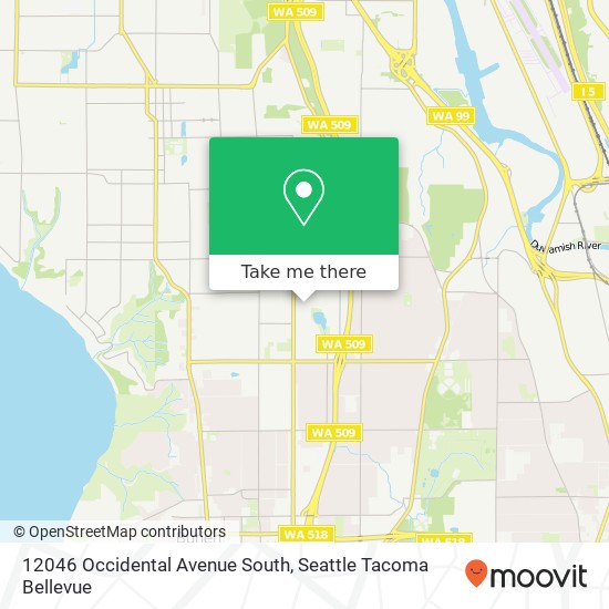 12046 Occidental Avenue South map