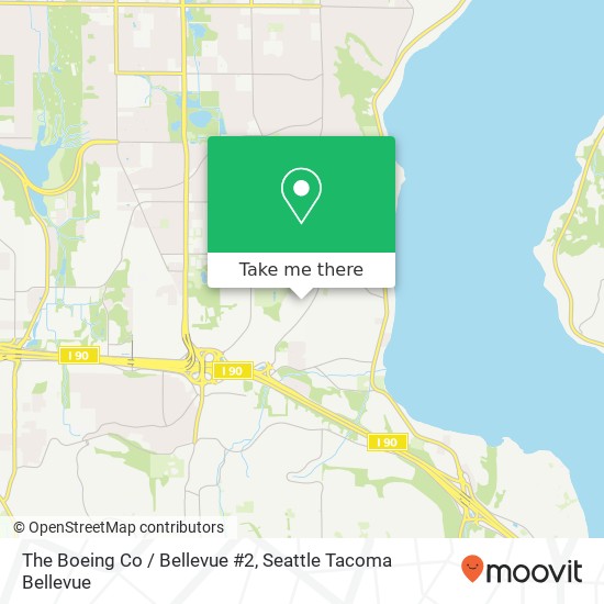 Mapa de The Boeing Co / Bellevue #2