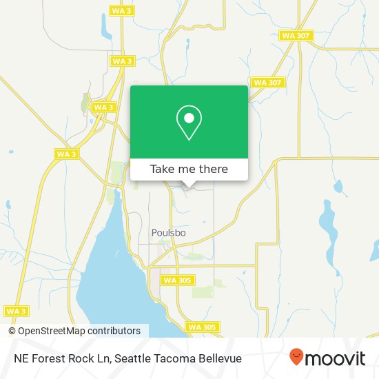 NE Forest Rock Ln map