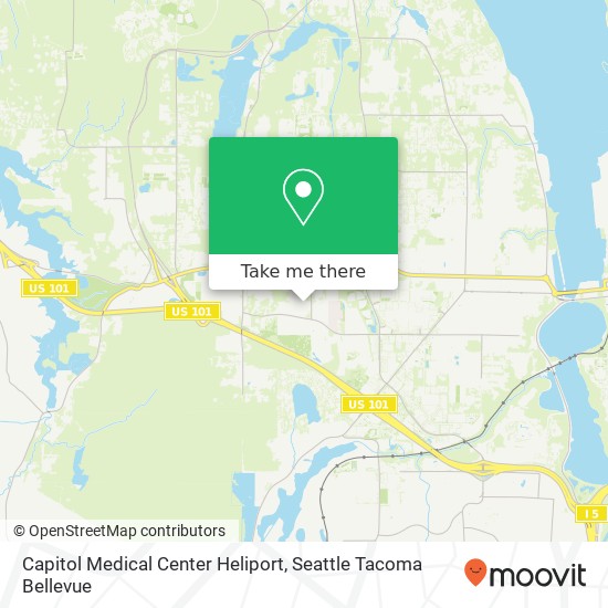 Capitol Medical Center Heliport map