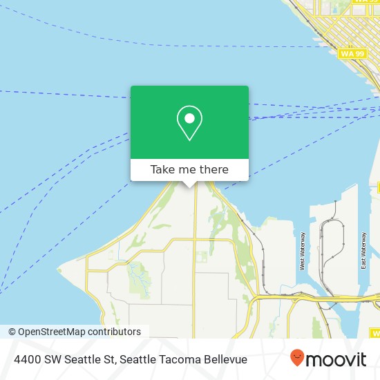 Mapa de 4400 SW Seattle St