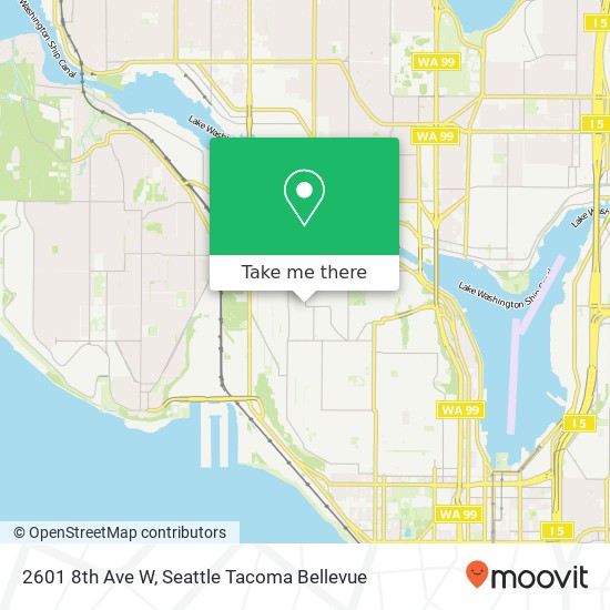 Mapa de 2601 8th Ave W