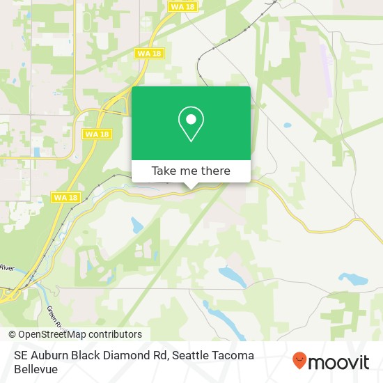 SE Auburn Black Diamond Rd map