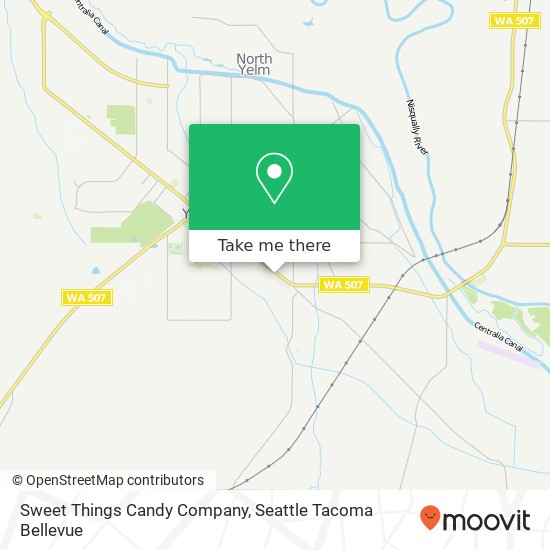 Mapa de Sweet Things Candy Company, Yelm Ave E Yelm, WA 98597