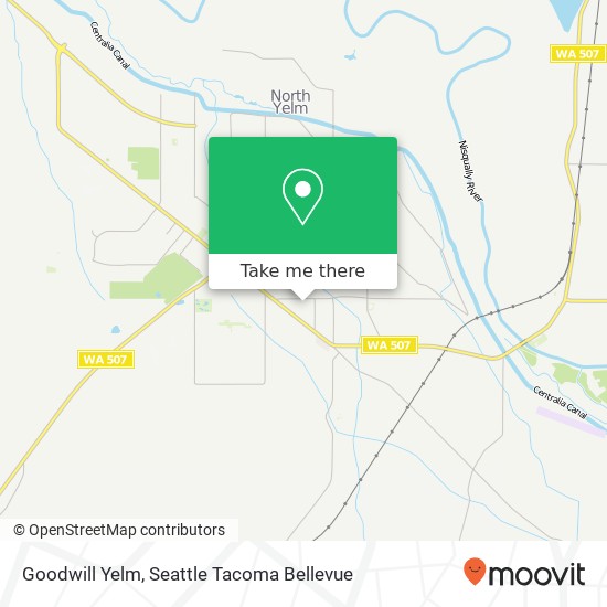 Mapa de Goodwill Yelm, 906 Algiers Dr NE Yelm, WA 98597