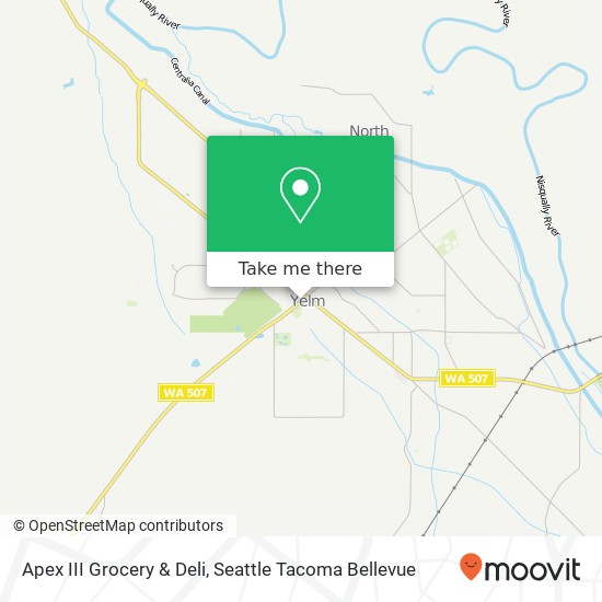 Apex III Grocery & Deli, 107 1st St S Yelm, WA 98597 map