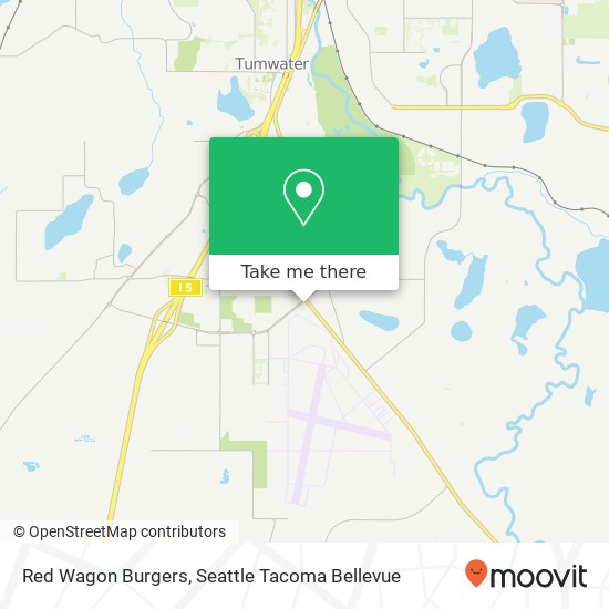 Mapa de Red Wagon Burgers, 7205 Capitol Blvd SE Tumwater, WA 98501