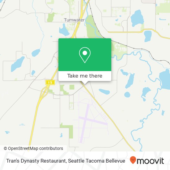 Mapa de Tran's Dynasty Restaurant, 111 Tumwater Blvd SE Tumwater, WA 98501