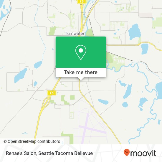 Mapa de Renae's Salon, 6528 Capitol Blvd Tumwater, WA 98501