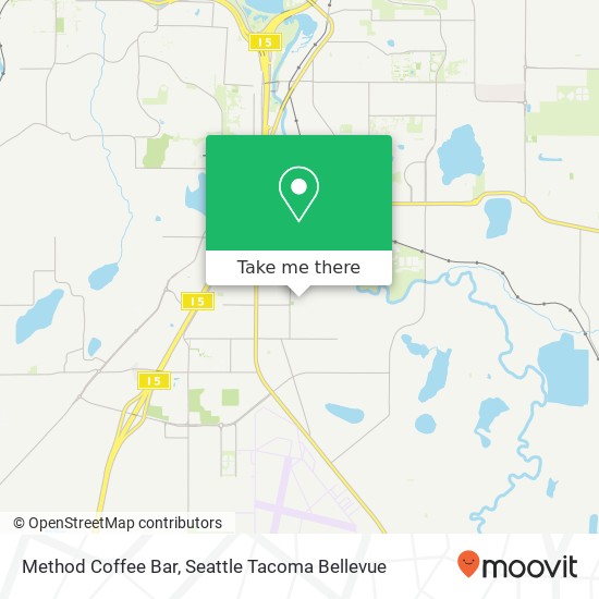 Mapa de Method Coffee Bar, 419 W St SE Tumwater, WA 98501