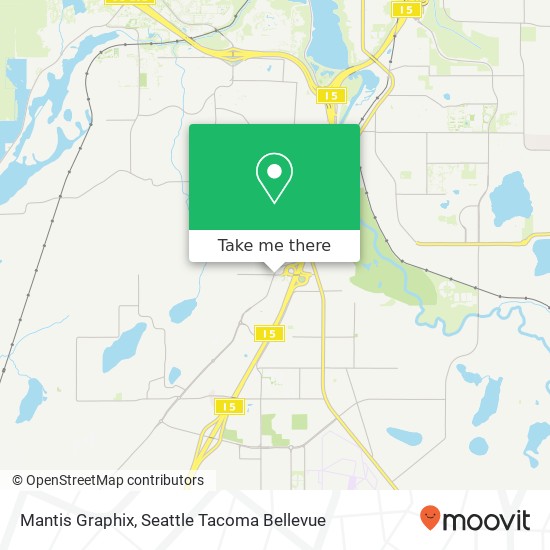 Mapa de Mantis Graphix, 5304 Littlerock Rd SW Tumwater, WA 98512