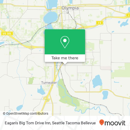 Mapa de Eagan's Big Tom Drive Inn, 303 Cleveland Ave SE Olympia, WA 98501