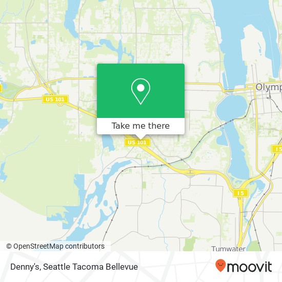 Mapa de Denny's, 1616 Black Lake Blvd SW Olympia, WA 98502