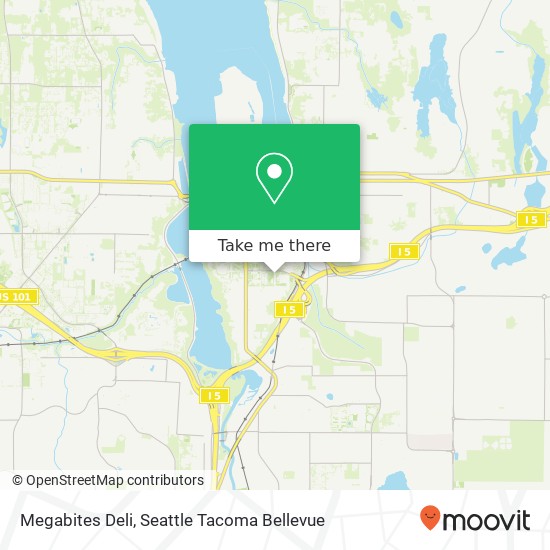 Mapa de Megabites Deli, 1500 Jefferson St SE Olympia, WA 98501