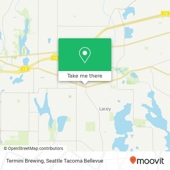 Mapa de Termini Brewing, 1225 Ruddell Rd SE Lacey, WA 98503