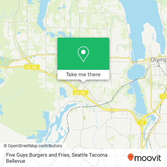 Five Guys Burgers and Fries, 1200 Cooper Point Rd SW Olympia, WA 98502 map