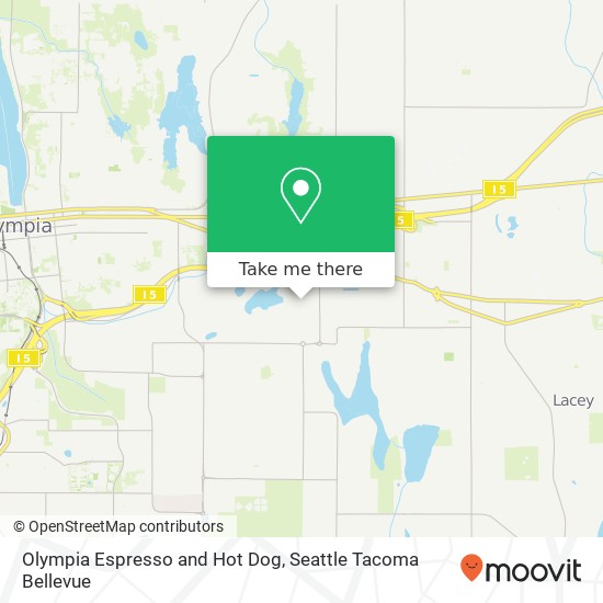 Mapa de Olympia Espresso and Hot Dog, 1325 Fones Rd SE Olympia, WA 98501