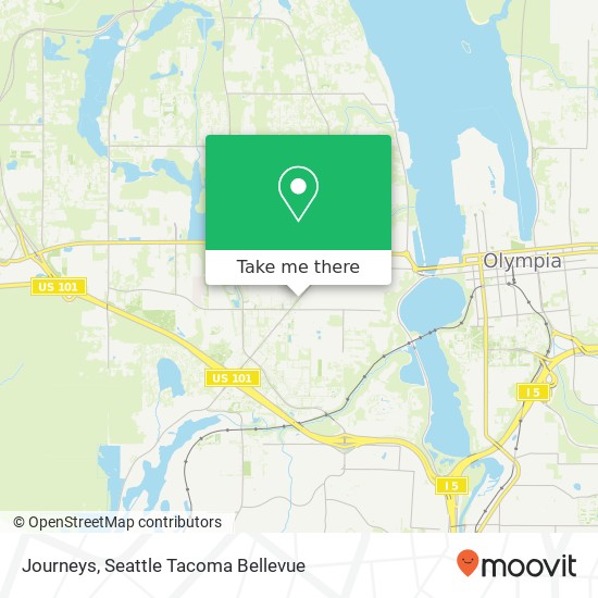 Mapa de Journeys, 625 Black Lake Blvd SW Olympia, WA 98502