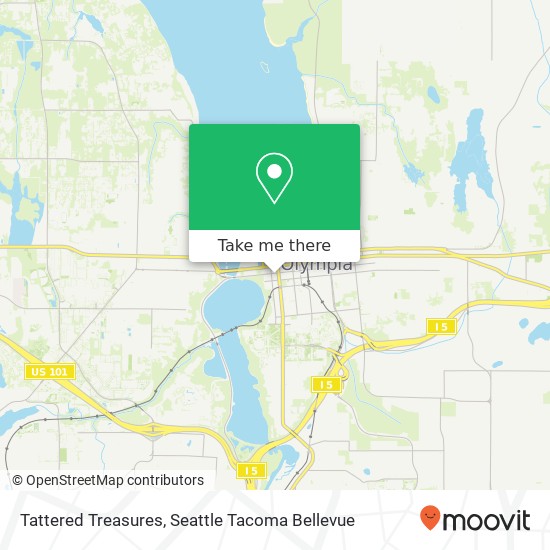 Mapa de Tattered Treasures, 113 5th Ave SW Olympia, WA 98501