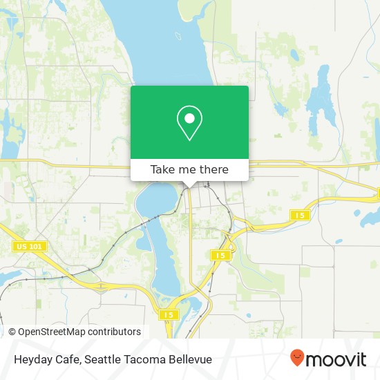 Mapa de Heyday Cafe, 700 Capitol Way S Olympia, WA 98501