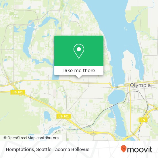 Mapa de Hemptations, 300 Kenyon St NW Olympia, WA 98502