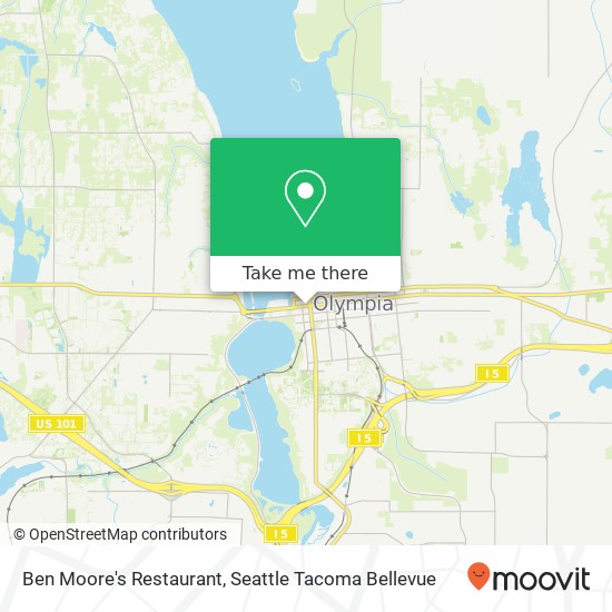 Mapa de Ben Moore's Restaurant, 112 4th Ave W Olympia, WA 98501