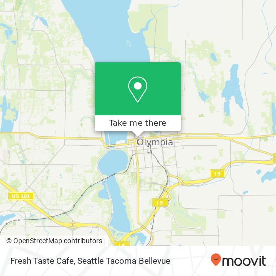 Mapa de Fresh Taste Cafe, 120 State Ave NE Olympia, WA 98501