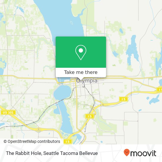 Mapa de The Rabbit Hole, 317 4th Ave E Olympia, WA 98501