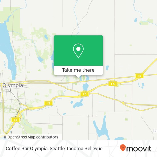 Mapa de Coffee Bar Olympia, 3120 Martin Way E Olympia, WA 98506