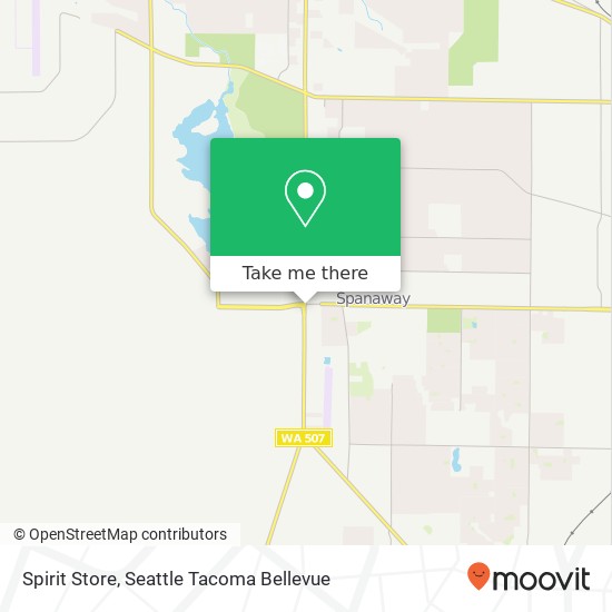 Mapa de Spirit Store, 17605 Pacific Ave S Spanaway, WA 98387